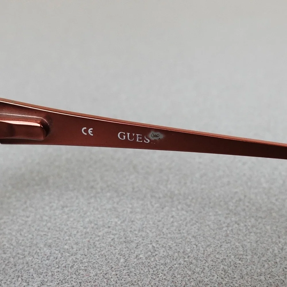 Guess Eyeglasses Womens GU2329 BLK Metal Black Red Frames 52-16-135